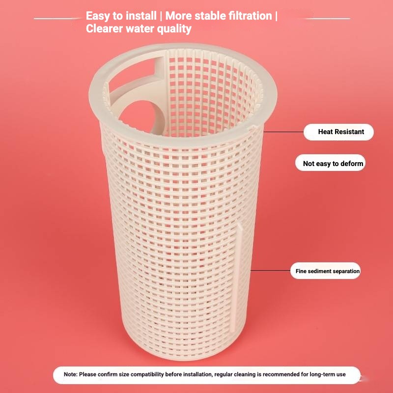 Pool pump filter basket